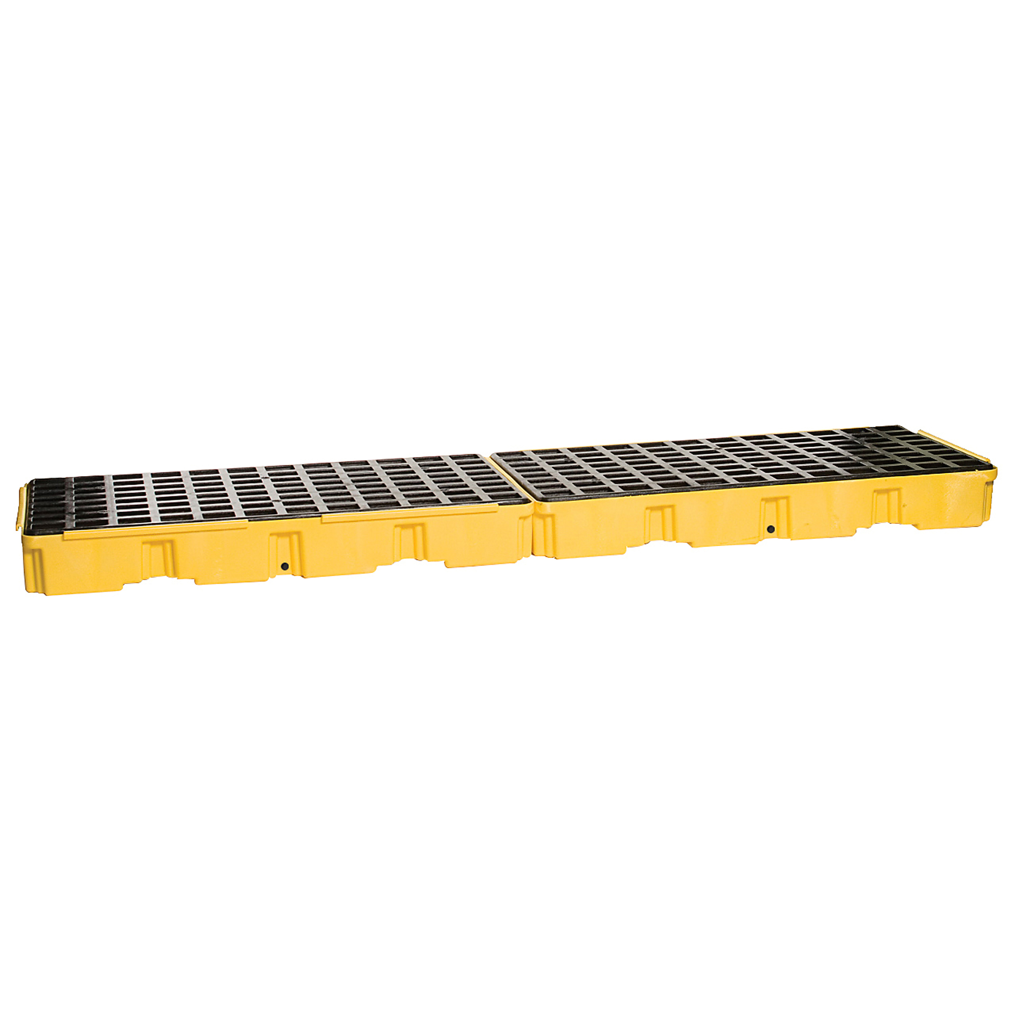 Eagle Modular Spill Containment Platform with Drain — 60.5 Gallon Sump Capacity, 4 Drum, Yellow, Model# 1647D